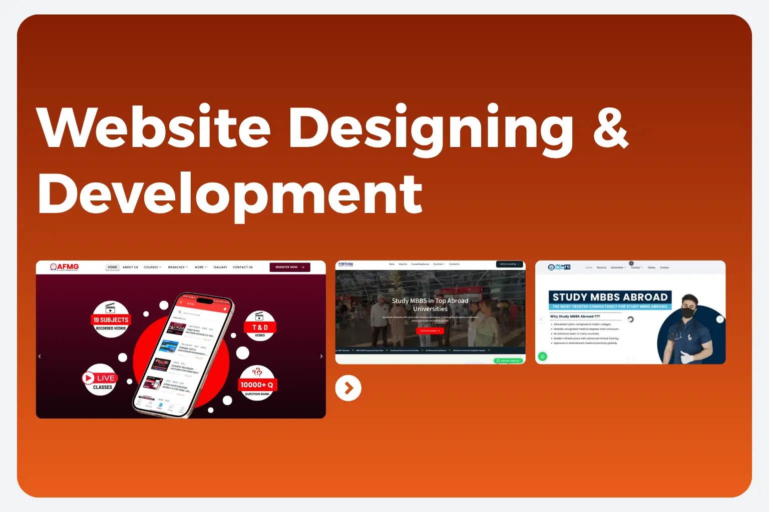 Website Desinging and development